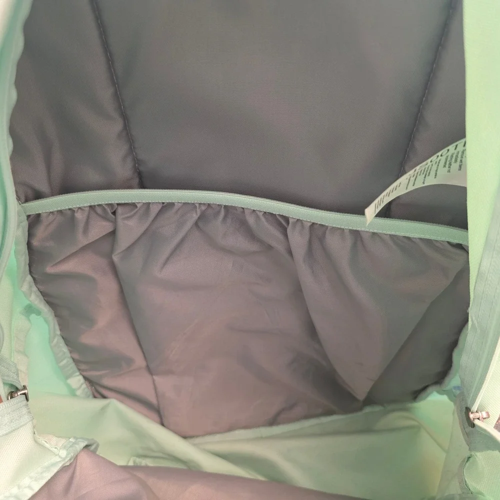 Trans by JanSport Mint Green Backpack School Bag Padded Straps Mesh Pocket 4 Zip